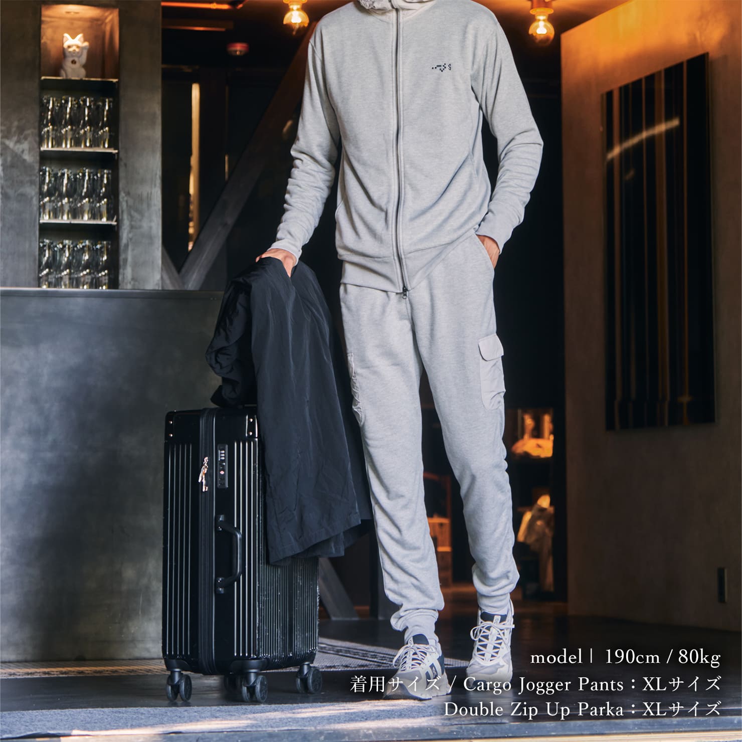 MEN'S MINI 3D LOGO JOGGER PANTS（メンズミニ3Dロゴジョガー